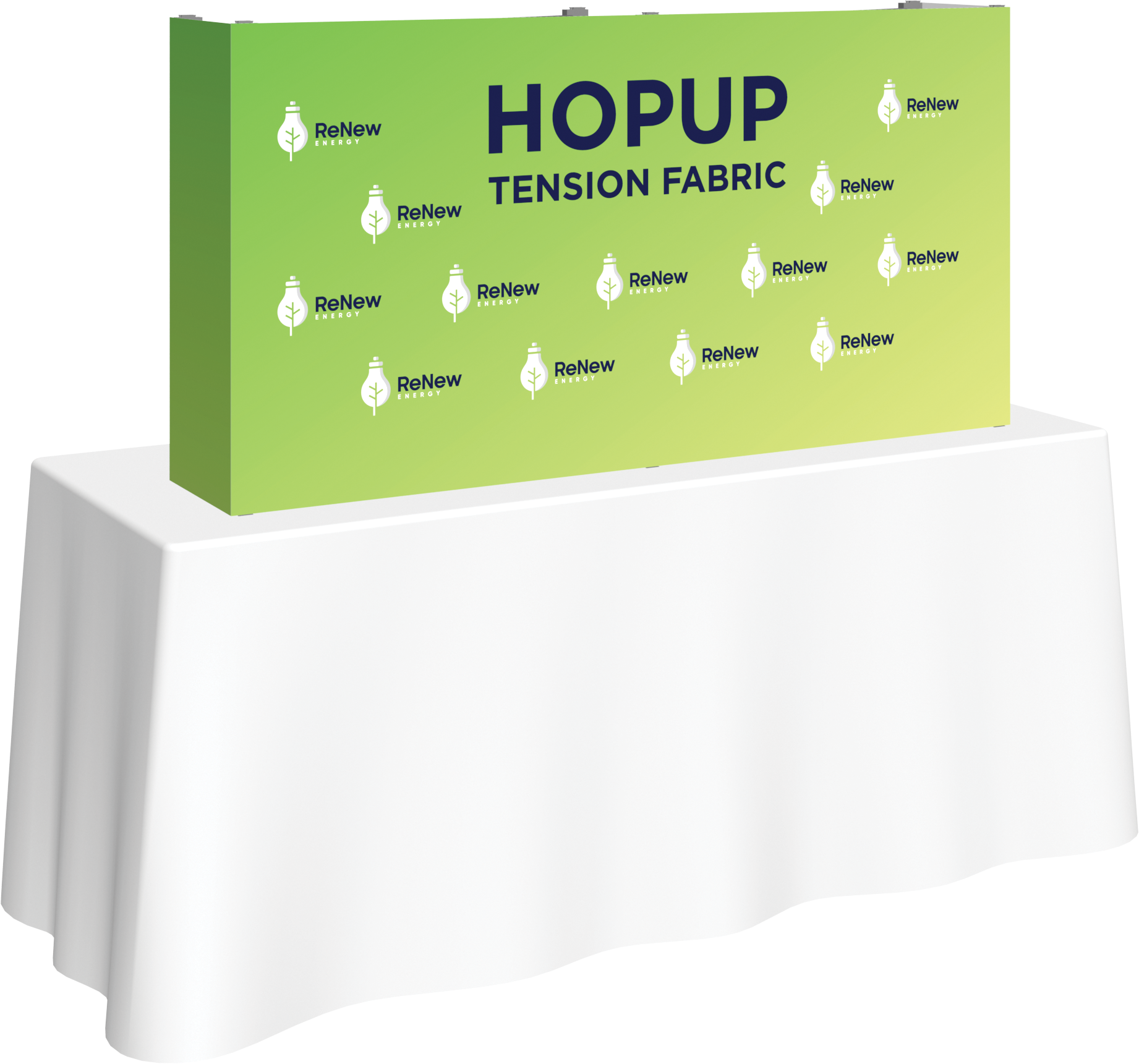 Hopup 5ft Straight Tabletop Tension Fabric Display