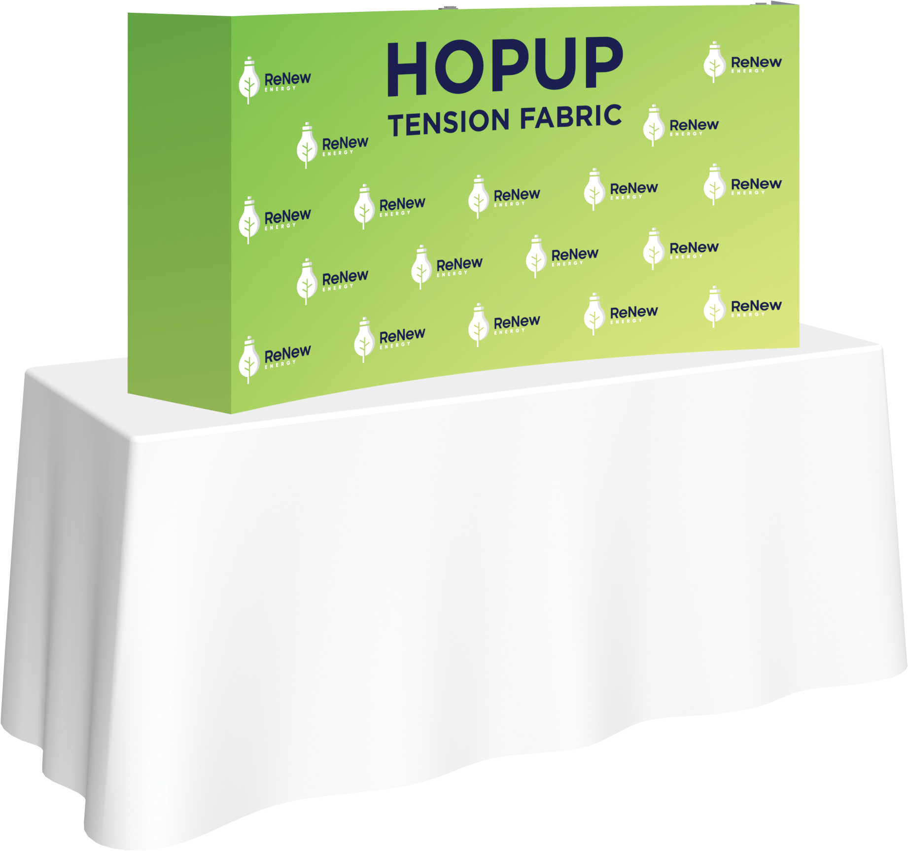 Hopup 5.5ft Curved Tabletop Tension Fabric Display