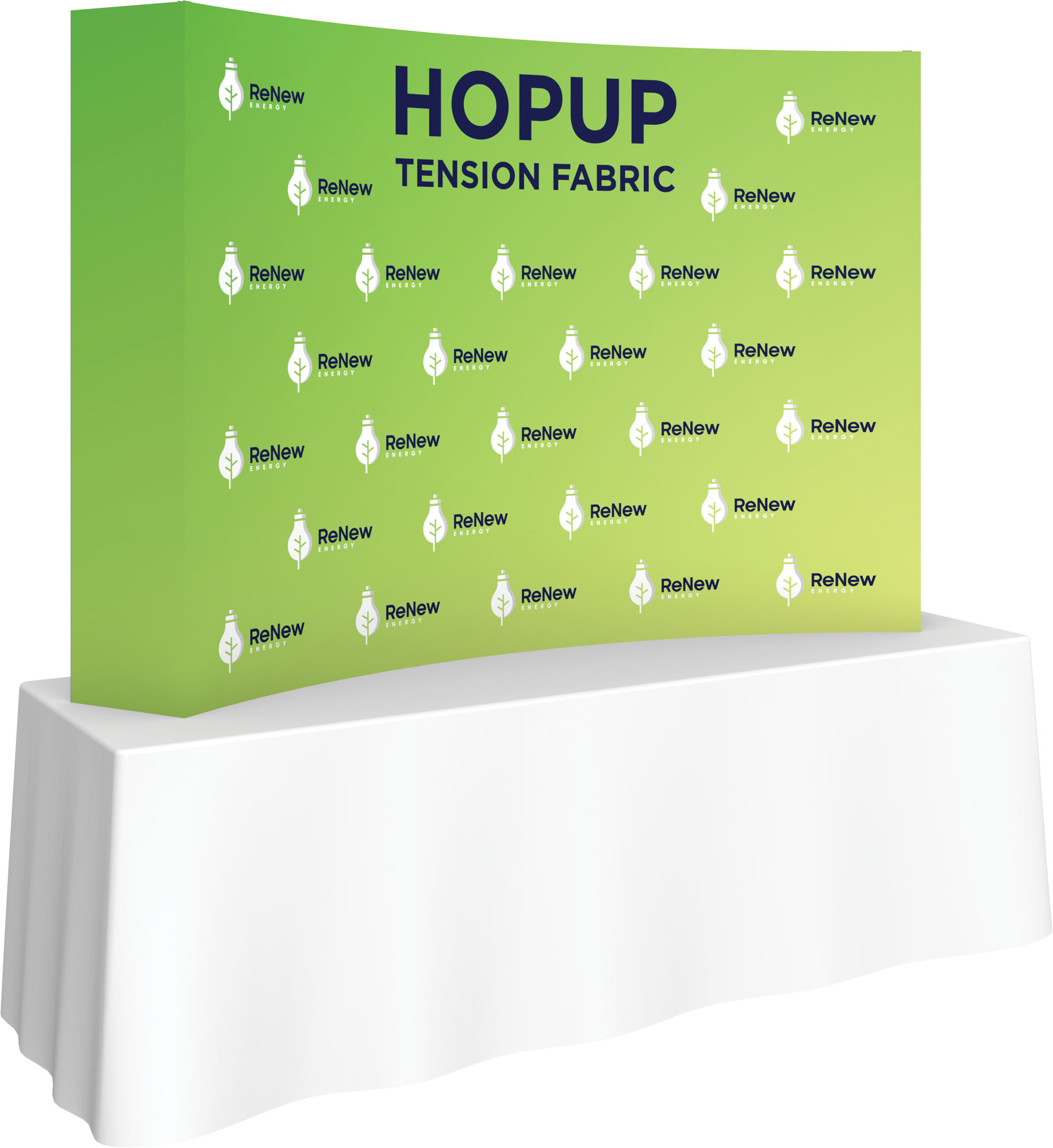 Hopup 7.5ft Curved Tabletop Tension Fabric Display