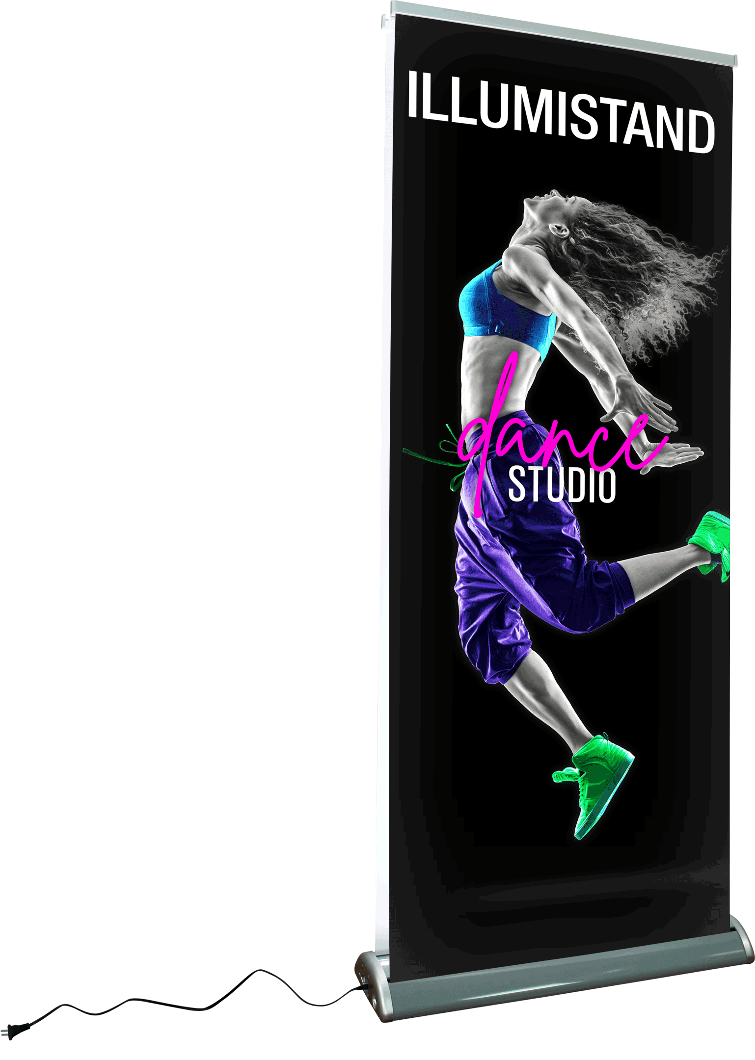 Illumistand Double Sided Light Up Retractable Banner Stand