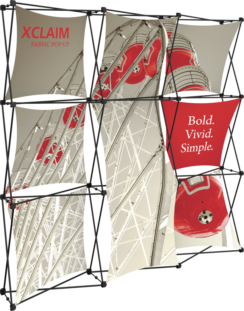 Xclaim 8ft Fabric Popup Display Kit 05