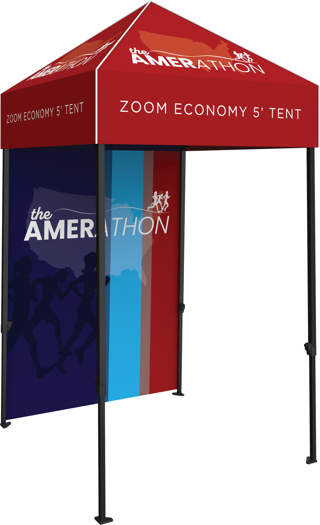 Zoom Economy 5' Popup Tent Full Wall
